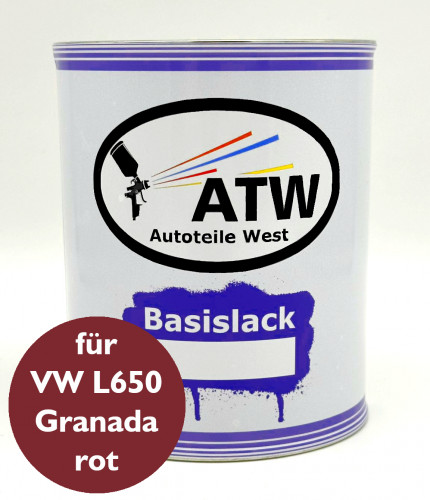 Autolack für VW L650 Granadarot